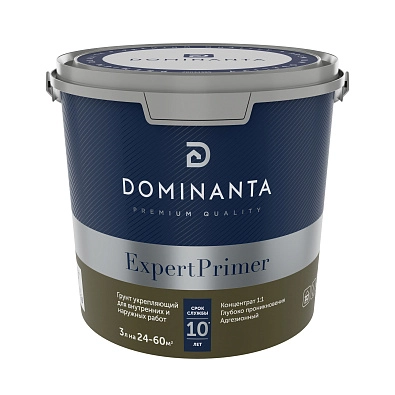 DOMINANTA ExpertPrimer Грунт укрепляющий для внутренних и наружных работ