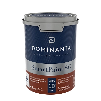 DOMINANTA SmartPaint SG Краска интерьерная многофункциональная полуглянцевая