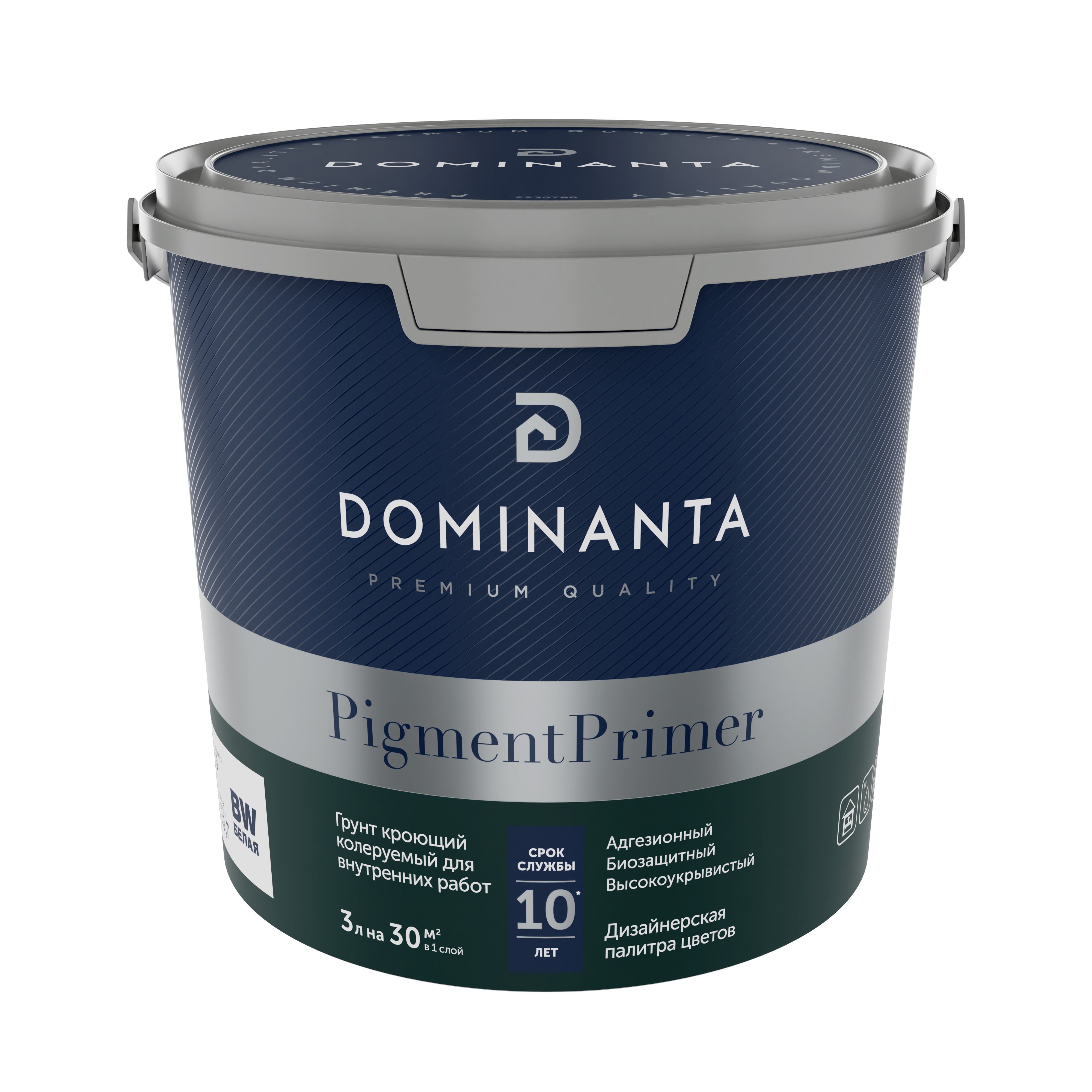 DOMINANTA PigmentPrimer Грунт кроющий колеруемый для внутренних работ