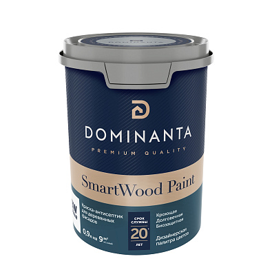 DOMINANTA SmartWood Paint Краска-антисептик для деревянных фасадов
